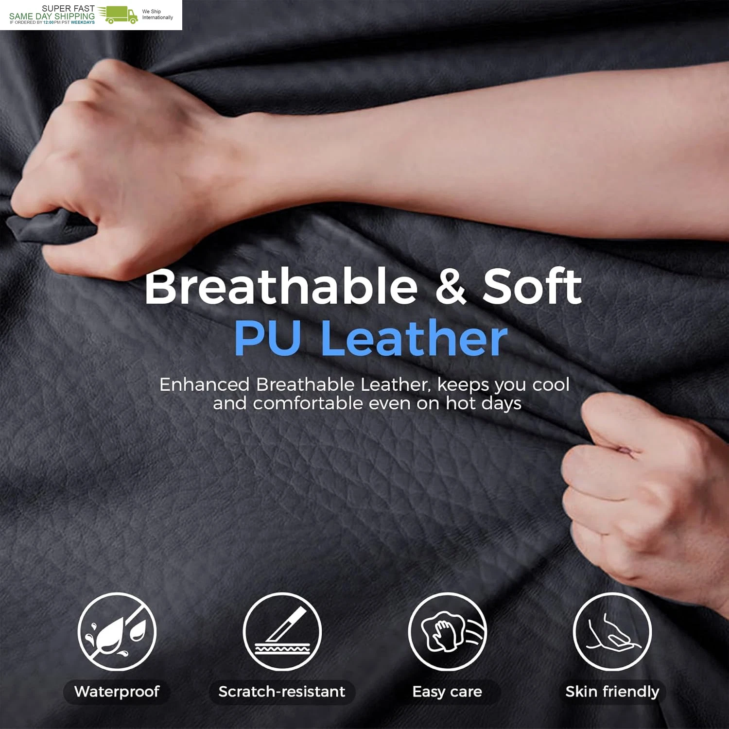 Heavy Duty Office Chair with Foot Rest & Ergonomic Pocket Spring Lumbar Support